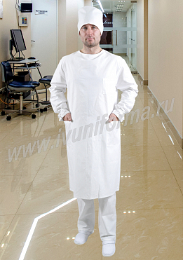 Халат мужской для хирурга бязь арт. М-20-75-БЗ