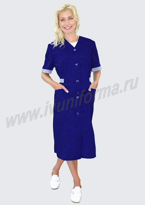 Халат рабочий женский арт. Р-20-259-ТС
